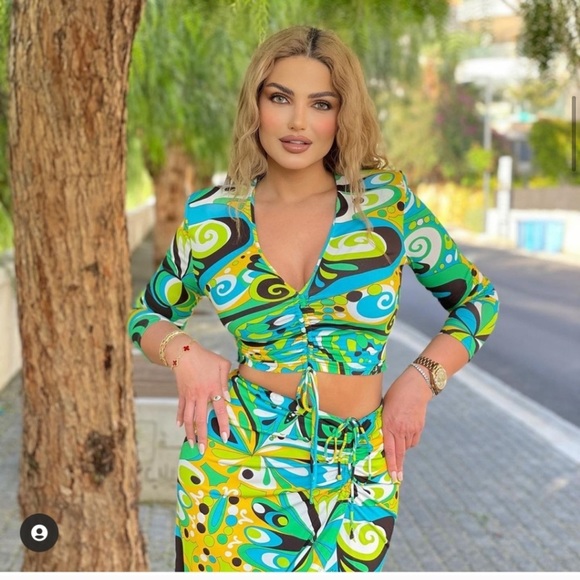 NWT ZARA 2PCs Crop Top + Headband XS Blogger’s Fav - Picture 1 of 6